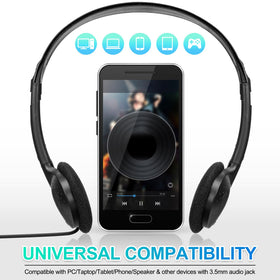 Frienda stereo sound 3-5mm plug, reliable wired connection for shared devices.