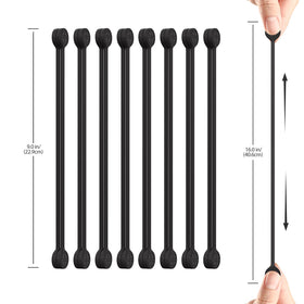 FRKNER Reusable cable ties on desk setup keeping power cords tidy and accessible.