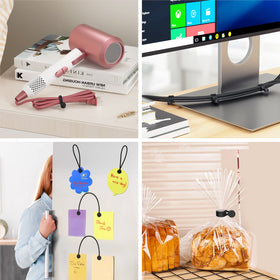 FRKNER Silicone cable ties for home use simplify charging cables and USB cords.
