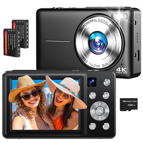 Froitx 4K camera with dual lenses captures crisp travel footage and 64MP photos.