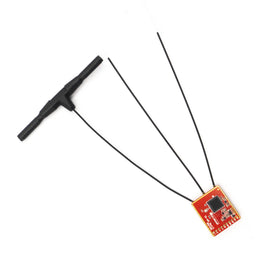 FrSky Tandem TD MX triple antenna close-up showing 2.4GHz and 900MHz aerials for improved reception