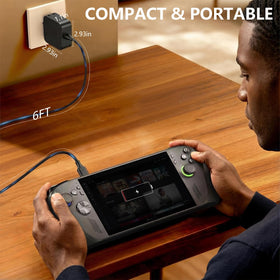 FSJTD 65W USB-C charger delivering stable power for Nintendo Switch TV mode