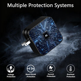 FSJTD 65W USB-C charger powering Steam Deck with reliable charging