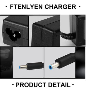Ftenlyen 65W Dell Inspiron charger cable neatly coiled for travel