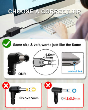 Ftenlyen 19.5V 4.7A output powers compatible notebooks smoothly.