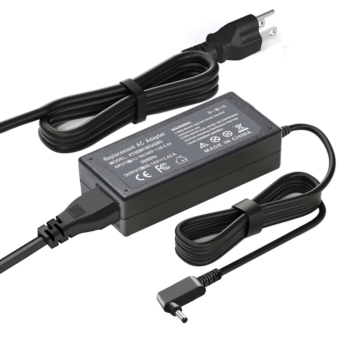 Ftenlyen 65W charger front view, ideal for Acer compatibility on the go.