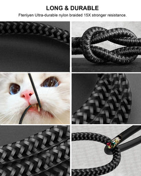 Ftenlyen 65W USB-C charger compatibility chart showing broad HP support