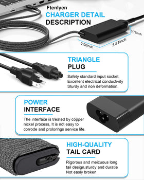 Ftenlyen 65W USB-C charger travel-ready compact design
