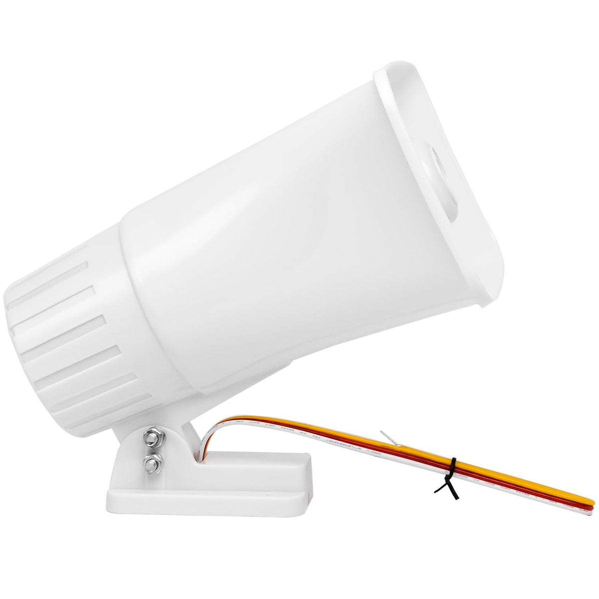 FTGear siren with adjustable angle for directed sound coverage.