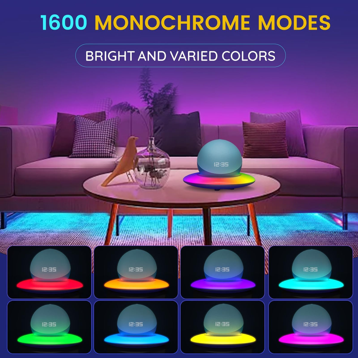 FTZWS base with Echo Dot 4th Gen creates cohesive glow setup