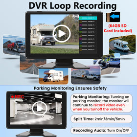 Fubedo 1080P quad-channel clarity provides sharp day and night views for trucks.