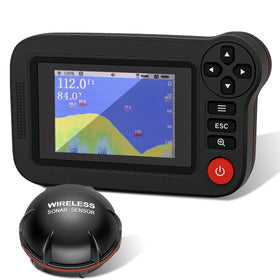 Fuceter front view color LCD showing sonar and fish details, easy reading benefit