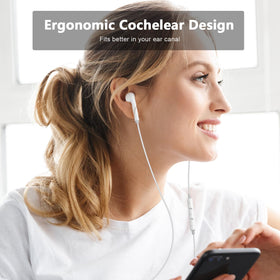 FUHAYA two‑pack earbuds on a desk illustrating spare pair convenience and warranty