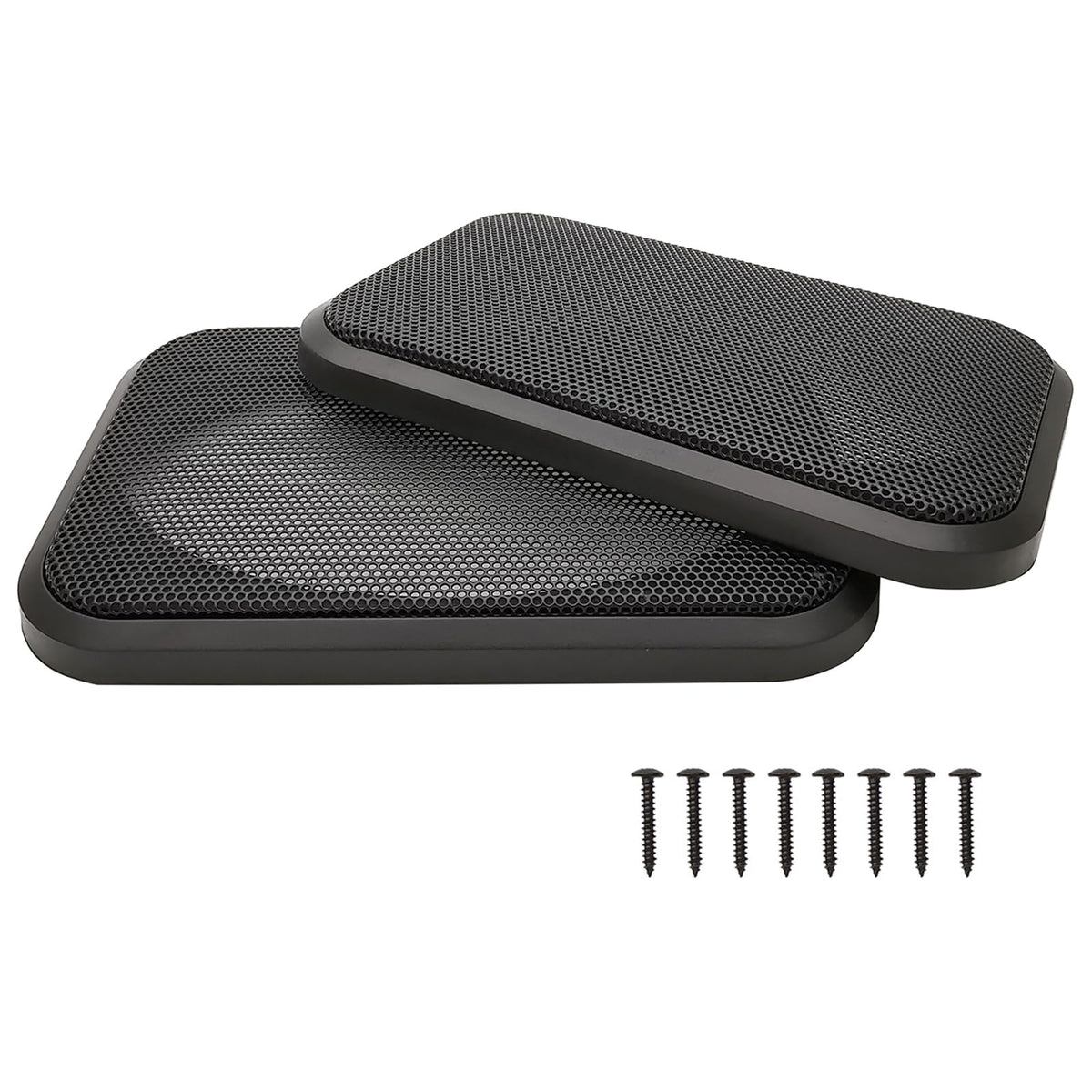 Fuhengli 4x6 speaker grill cover front view protects car speakers from debris