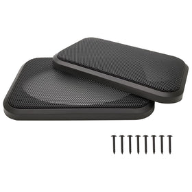 Fuhengli 4x6 speaker grill cover front view protects car speakers from debris