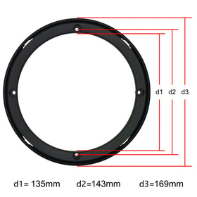 Fuhengli 6-inch grill with ABS frame for easy cleaning and DIY installs