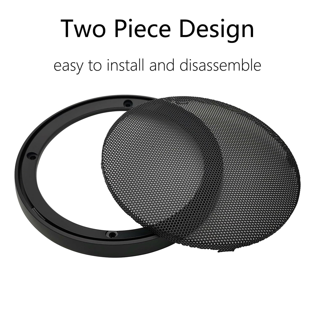 Fuhengli 6-inch grill screw-hole detail shows 4mm mounting holes