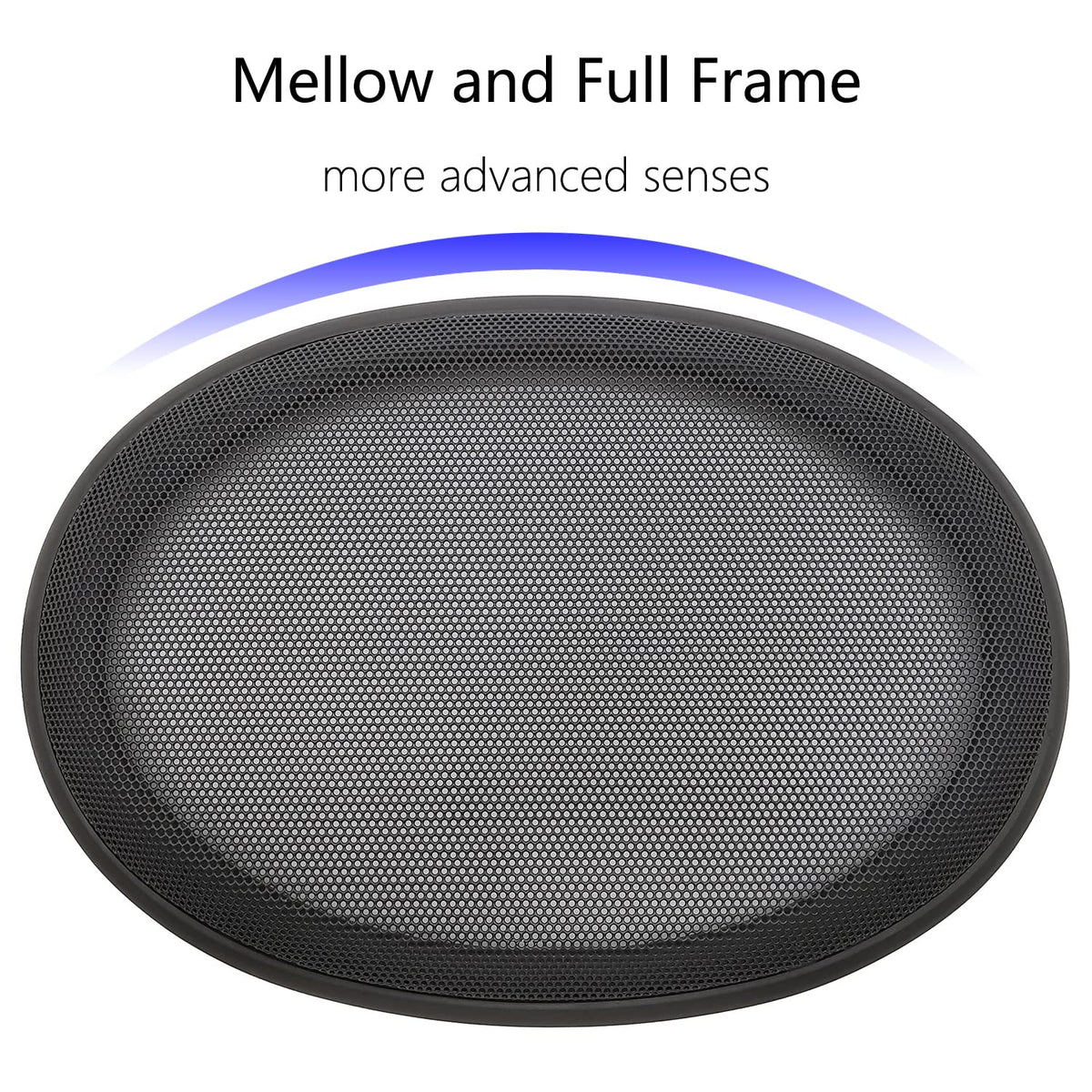Fuhengli 6x9 speaker grill side angle shows sturdy frame and mesh.