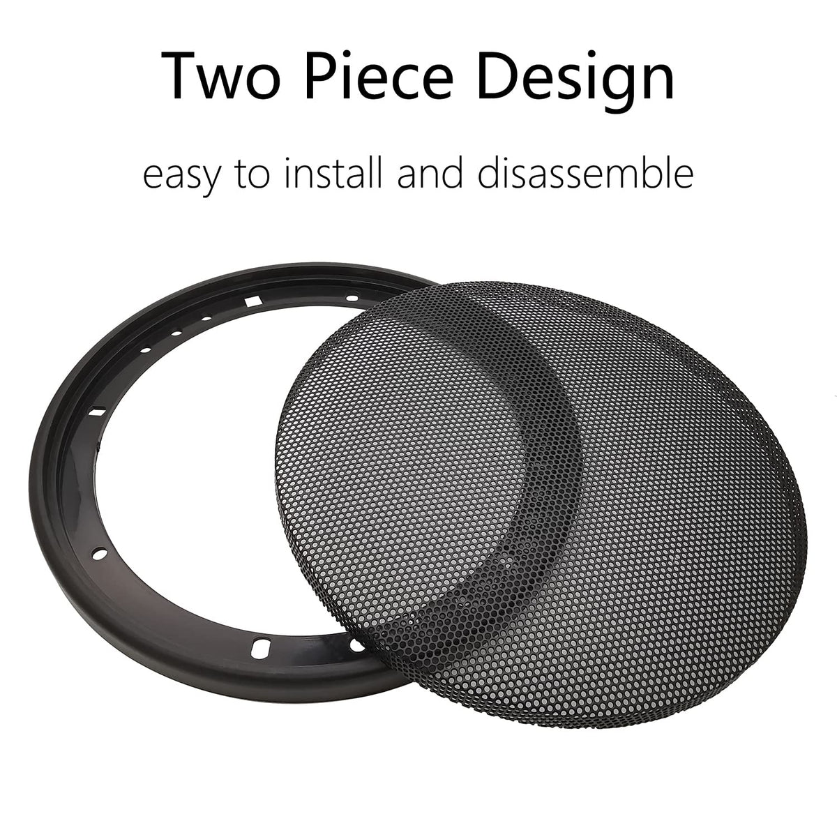 Fuhengli packaging shows two grills and eight tapping screws included