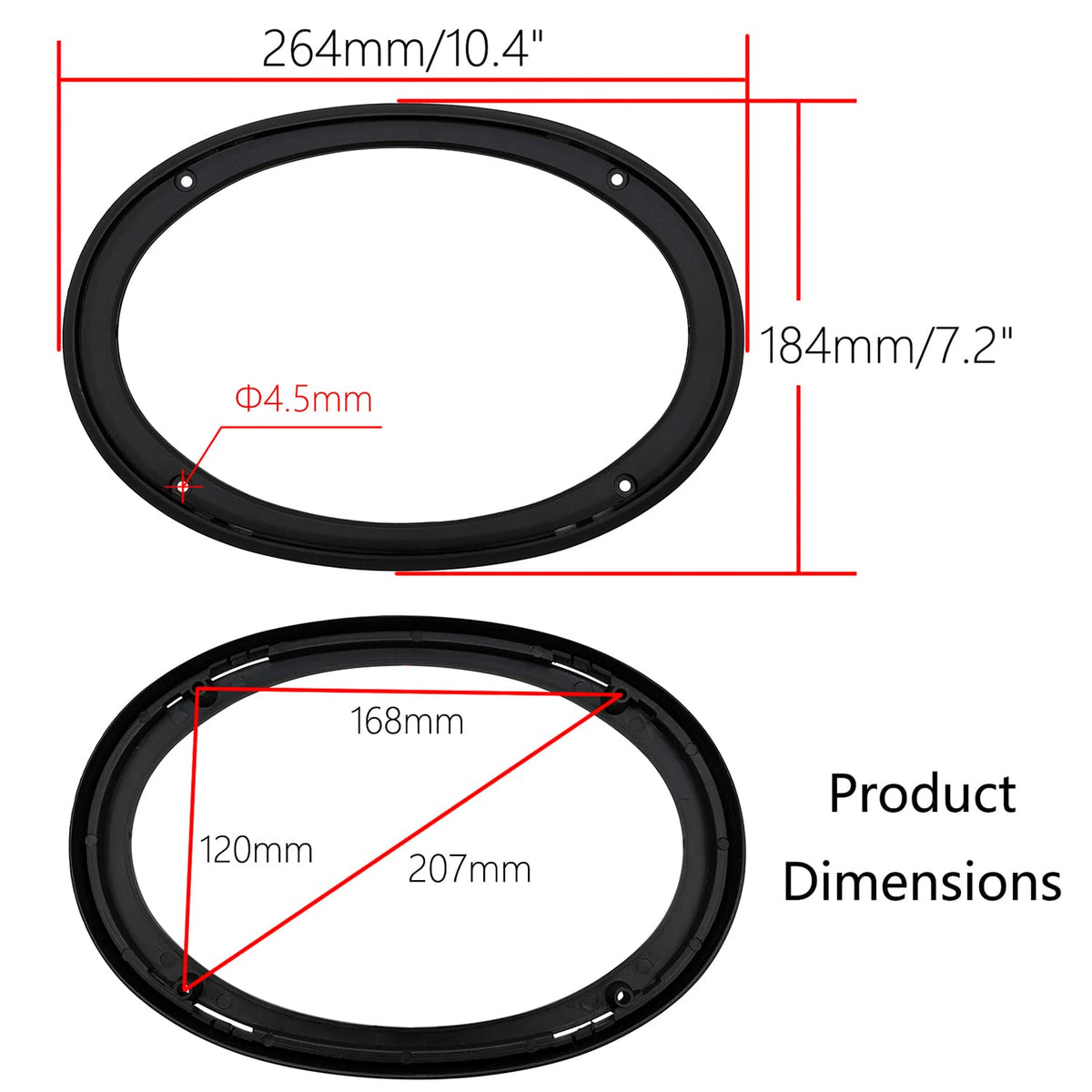 Fuhengli two-piece design ensures secure fit against vibrations.