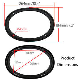 Fuhengli two-piece design ensures secure fit against vibrations.