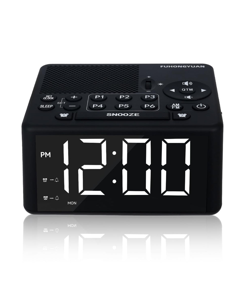 FUHONGYUAN front display showing clear time and brightness — easy bedside readability