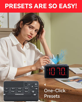 FUHONGYUAN in-use on a bedside table demonstrating peaceful wake-ups benefit