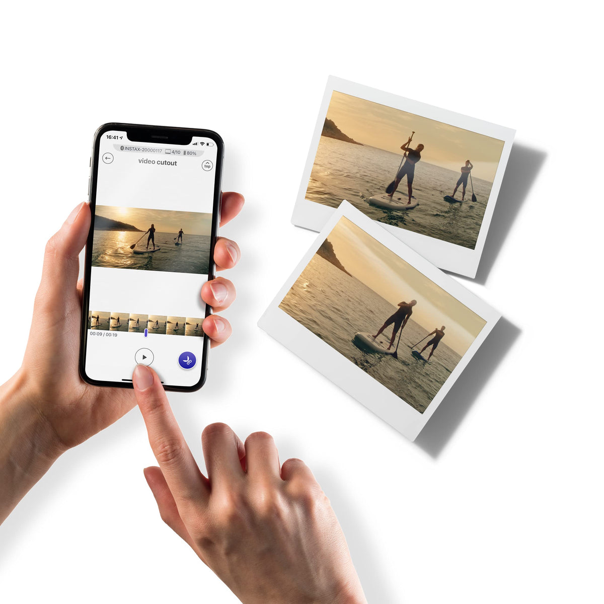 Compact and lightweight design fits in hand for portability.