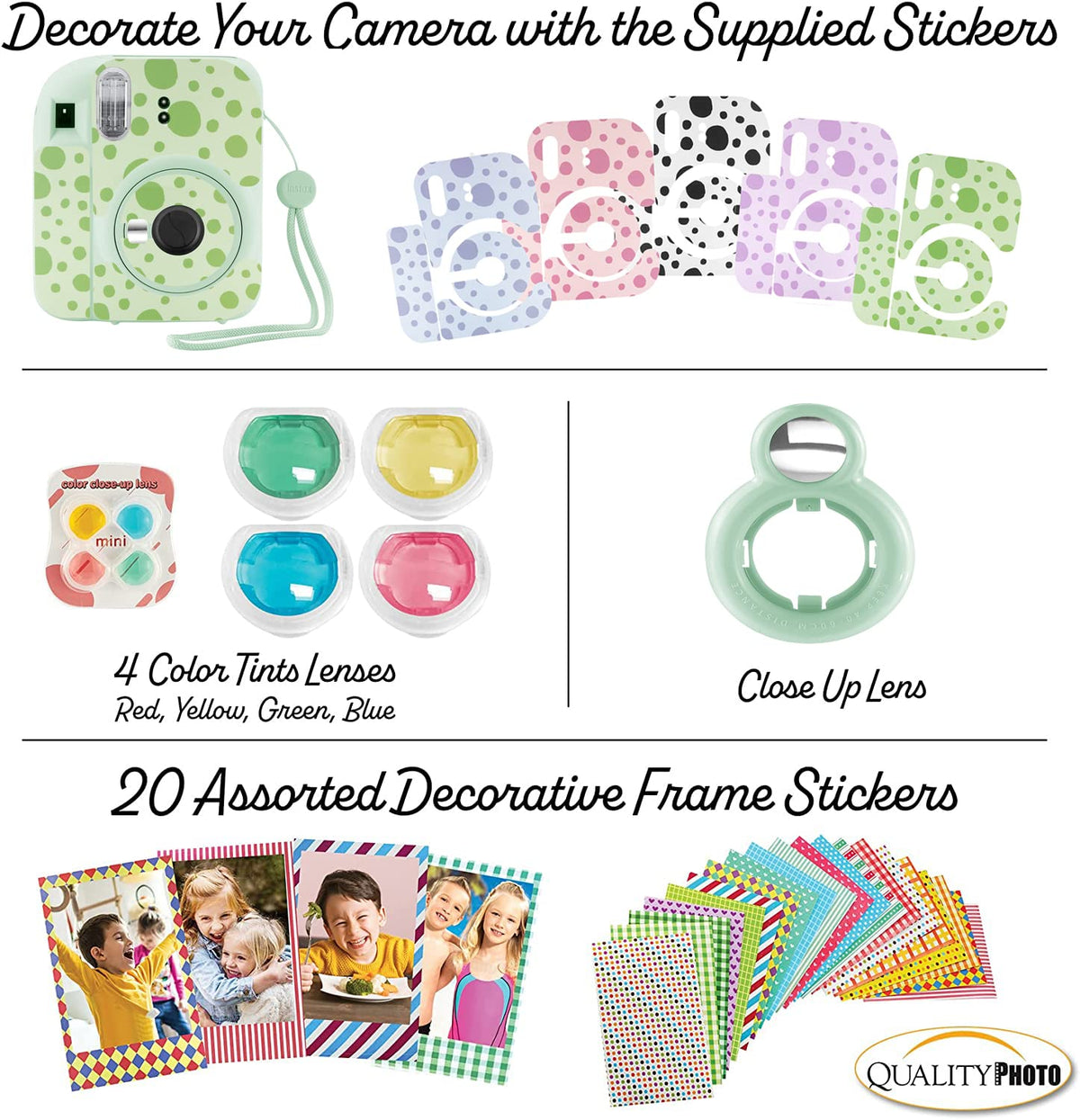 Fuji Instax Mini 12 decorative frames for wall display.
