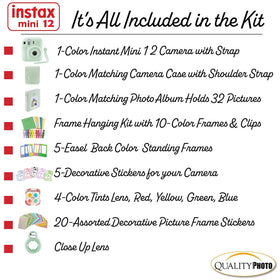 Fuji Instax Mini 12 photo album keeps instant prints organized.