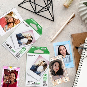 Fuji Instax mini film bundle suitable for indoor and outdoor shoots