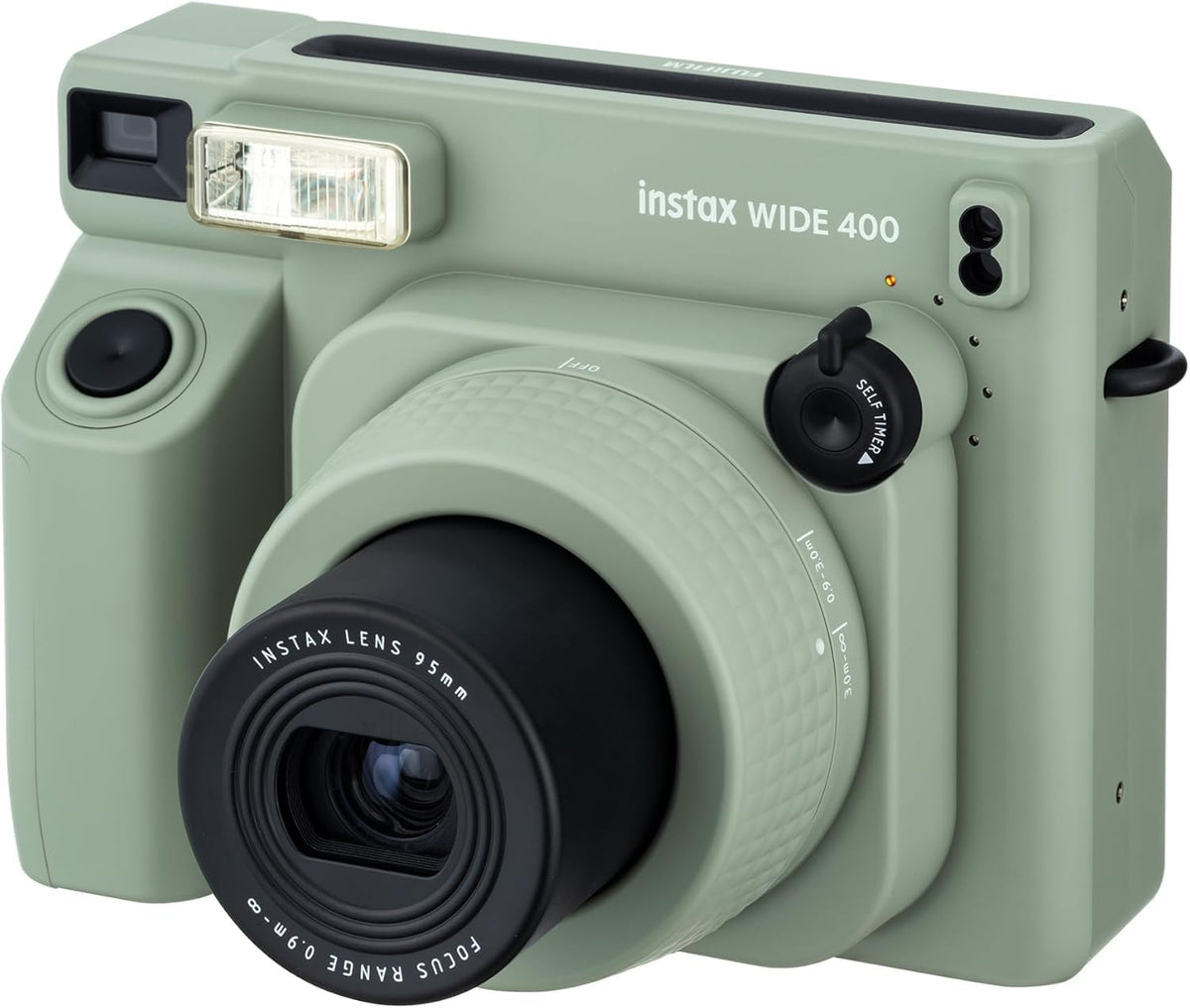 Fujifilm INSTAX Wide 400 Green framing guides aiding composition for wide and close shots