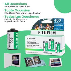 Fujifilm film emulsion edge close-up highlighting fine grain and texture for sharp images
