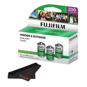 Fujifilm Fujicolor 200 film roll closeup showing fine grain for sharp images.