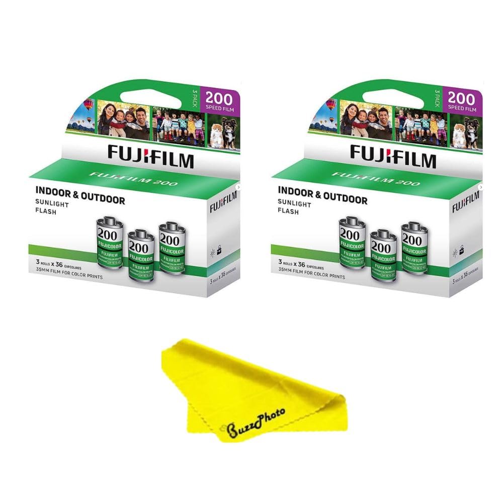Close-up of Fujifilm Fujicolor 200 negative strip revealing fine grain and sharp detail for better prints