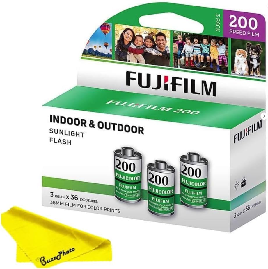 Fujifilm pack front showing three rolls and clear labeling for quick selection