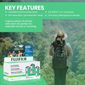 Fujifilm Fujicolor 400 film landscape scene emphasizes rich colors and fine grain
