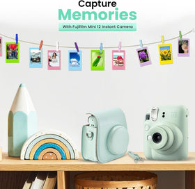 Fujifilm Instant Mini 12 bundle with film and case for easy setup