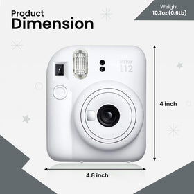 Fujifilm Instant Mini 12 selfie mirror enables easy self portraits.