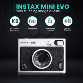 Fujifilm Instant Mini EVO flex tripod enables steady group shots.