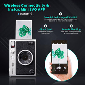 Fujifilm Instant Mini EVO 32GB memory card for fast storage.