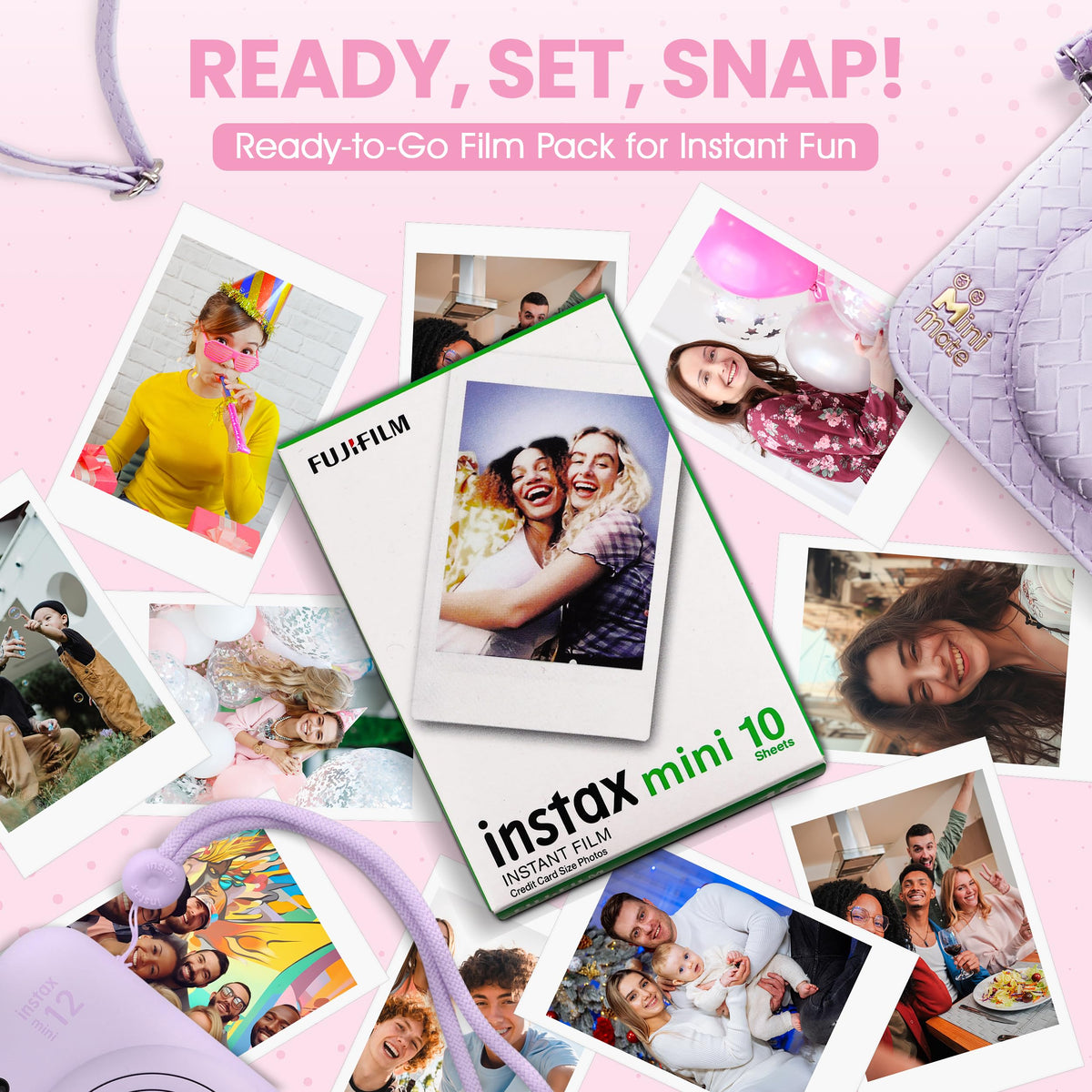 Fujifilm Instax film pack ten sheets ready to print memories instantly