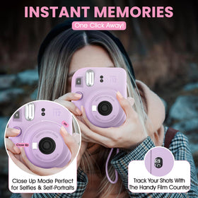 Fujifilm Instax in a party scene capturing candid moments and fun