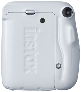 Fujifilm Instax Mini 11 Ice White compact design fits in small bags.