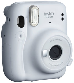 Fujifilm Instax Mini 11 Ice White two shutter buttons customize its appearance.