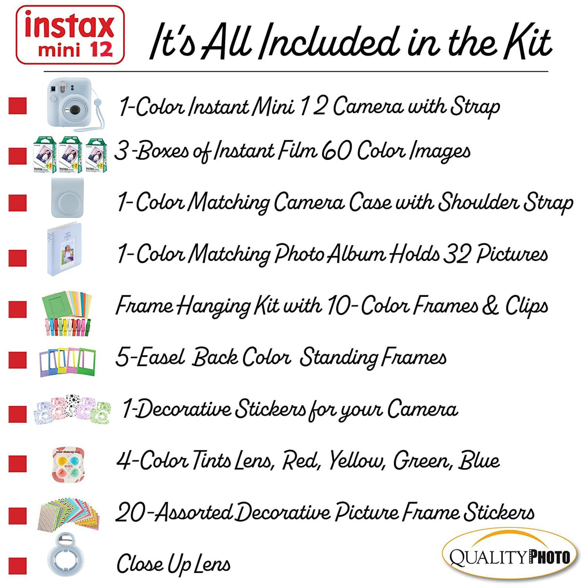 Fujifilm Instax Mini 12 60 prints ready to capture moments.