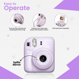 AA batteries for FUJIFILM Instax Mini 12 provide ready power on the go.