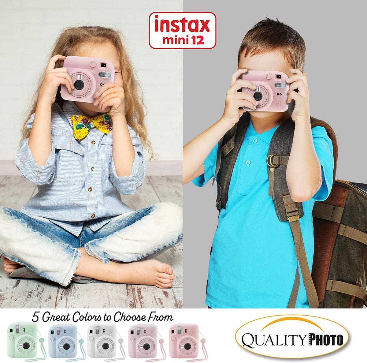 Complete accessory kit for creative printing with Instax Mini 12