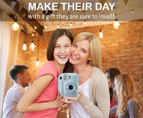 Automatic flash on Instax Mini 12 improves lighting in dim settings
