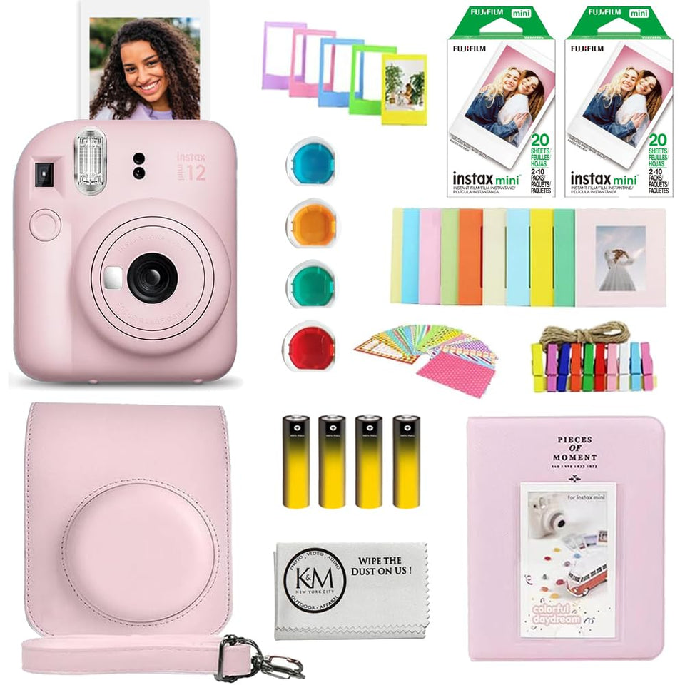 FUJIFILM INSTAX Mini 12 Blossom Pink camera for everyday moments